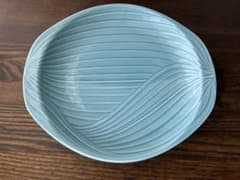 水色 プレート 2枚セット 皿 食器 昭和レトロのサムネイル