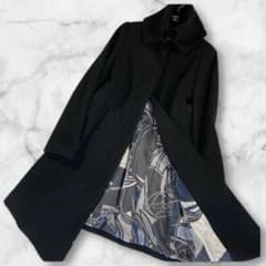 美品】GAS ロングコート カシミヤブレンド 比翼コート スタンドカラー 