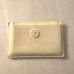 【中古】CHANEL カードケース アイボリーのサムネイル