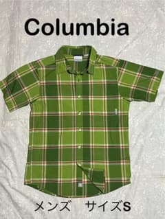 Columbia コロンビア 半袖 チェックシャツ グリーンのサムネイル