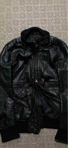 opium darkwear black leather jacketのサムネイル