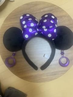 ディズニー カチューシャ ミニー パープル ドットのサムネイル