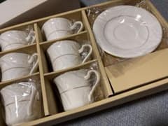 未使用】ノリタケ ボーンチャイナ カップ＆ソーサー 6客セット 金彩 9149のサムネイル