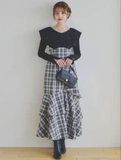 dazzlin アシメマーメイドコルセットワンピースブラック XSのサムネイル
