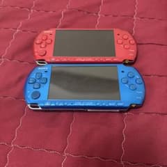 SONY PSP 本体 2台セット レッド ブルーのサムネイル