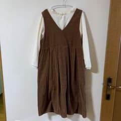 ワンピース　vネック　コーデュロイのサムネイル