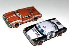 【昭和40年代】ブリキ製ミニカー パトカー& 日産 ブルーバード SSS クーペ 昭和40年代】ブリキ製ミニカー パトカー& 日産 ブルーバード SSS