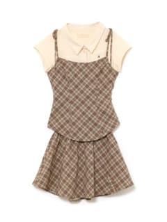 ANDMARY Dafne check set up beigeのサムネイル