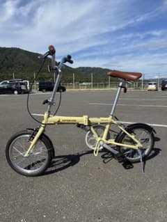 手渡し希望。キャプテンスタッグ折りたたみ自転車。近くならお届け可。大津市内より。のサムネイル