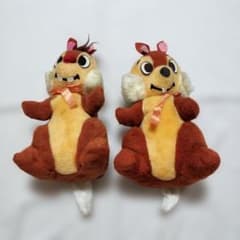 東京ディズニーランド チップとデール ヴィンテージぬいぐるみ