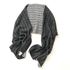 美品】DRIES VAN NOTEN 大判マフラー アルパカ＆ウール ブラック