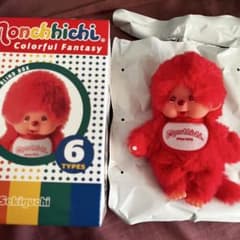 Monchhichi Colorful Fantasy ぬいぐるみ レッド - メルカリ