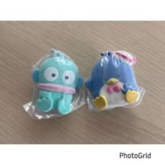 サンリオ はぴだんぶい ふわふわフロッキーマスコット2ハンギョドンタキシードサムのサムネイル