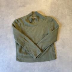 90's royal patou ウール100% リブニット カーキのサムネイル