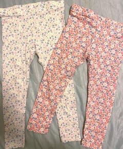 Obaibi ３歳 96cm 花柄パンツ２点セットのサムネイル