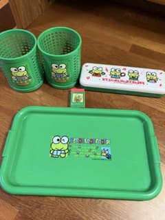 けろけろけろっぴ 文房具セット ペン立て ペンケース トレイ　消しゴムのサムネイル