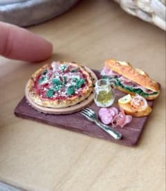 即購入ok!miniature rawham pizza setのサムネイル