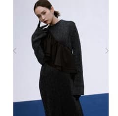 AMERI RAFFLE SET KNIT DRESS MIREI - メルカリ