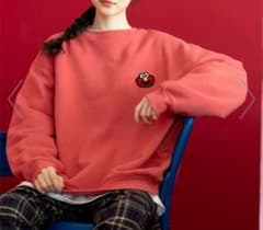 【SESAME STREET(セサミストリート)】コラボ 裏起毛プルオーバー