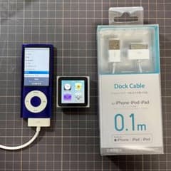 apple ipod nano 第5世代 第6世代 ジャンク MFiケーブル付きのサムネイル