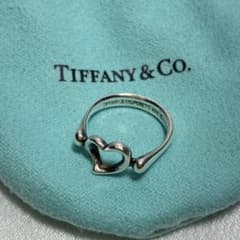 TIFFANY&Co. シルバー 925 オープンハートリング B868 - メルカリ