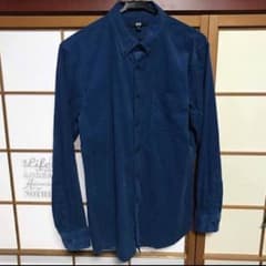 UNIQLO コーデュロイシャツ ネイビー Mのサムネイル