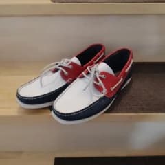 stefanorossi sport デッキシューズ トリコロールのサムネイル