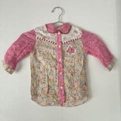 MINI*K GIRLS 花柄長袖シャツ　刺繍のサムネイル