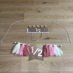 ハーフバースデーガーランド、王冠 - メルカリ