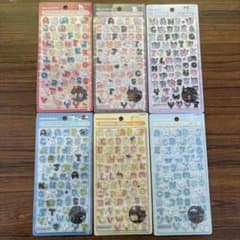 【正規品】ボンボンドロップシール　サンリオ moji 6点セット 文字のサムネイル