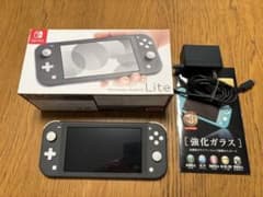 Nintendo Switch Lite 本体 元箱、強化ガラス付きのサムネイル