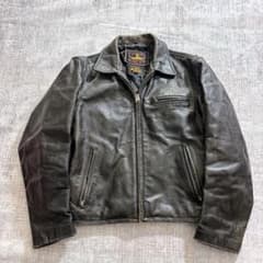 B-McCOY’S シングル ライダース レザージャケット ブラック 茶芯 B-McCOY'S シングル ライダース レザージャケット ブラック 茶芯