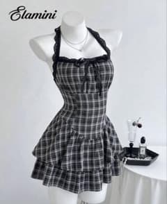 shein 미니 티어드 원피스