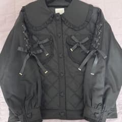 Secret Honey ハートボタンキルティングブルゾンのサムネイル