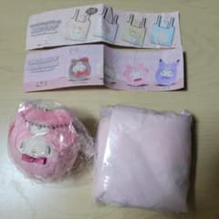 マイメロディ　ラテクマバージョン　ぬいぐるみマスコット&エコバッグ