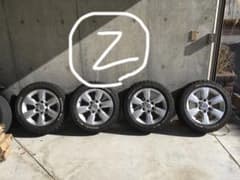 ハイエース200系に！プラド純正ホイー　215/60r17 タイヤセット　②のサムネイル
