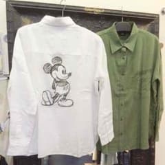 マウジー○ミッキープリントカーキシャツのサムネイル