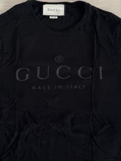 GUCCI グッチ 胸ロゴTシャツ ブラック - メルカリ