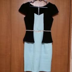 バイカラーペムラム風ドレスのサムネイル