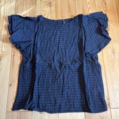 HK WORKS LONDON ネイビー フリル袖 Tシャツのサムネイル