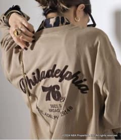 【新品未使用】L'Appartement EMBROIDERY L/S TEE 30/-COMBED SINGLE JERSEY BASIC LONG SLV PT A(FREE SIZE Off White トップス