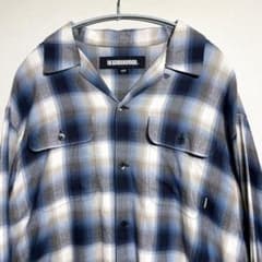 ネイバーフッド オンブレ チェック シャツ 美品 ダーク シャドー XL 