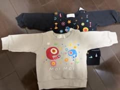 MOI MOI カラフル模様 裏起毛 トレーナーのサムネイル