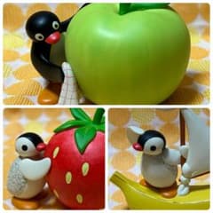 ピングー☆マスコット（ポリレジン）青リンゴ - メルカリ