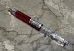 注射型ボールペン　黒　韓国　アートボックス　筆記用具 文具