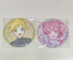プロセカ グリッター缶バッジ 46B 桃井愛莉 鏡音レン 2点まとめ売り