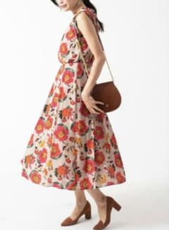 はづき様　アナイ ワンピース 花柄 36 フラワープリント はづき様 アナイ ワンピース 花柄 36 フラワープリント - メルカリ