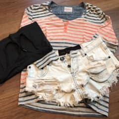 Gypsy05 七分袖 ワンティースプーン ショートパンツ インナー SETのサムネイル