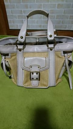 COACH コーチ レガシー ストローバッグ カゴ レザーのサムネイル