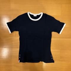 ノーミートノーライフトムブラウンTHOM BROWNE ネイビー Tシャツ ノーミートノーライフ様専用トムブラウンTHOM BROWNE ネイビー Tシャツ